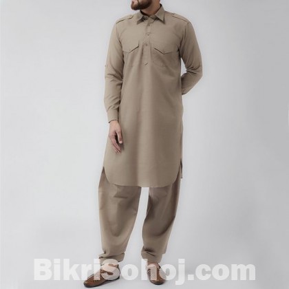 Men's Long Kabli Set